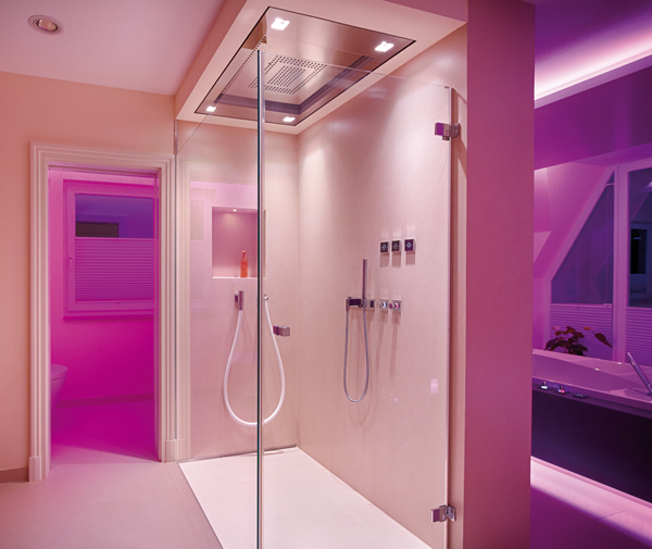 LED-Dusche-pink